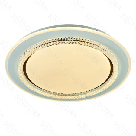 Plafon Metal Branco e Acrílico 50×7CM – Sindora DCX02331