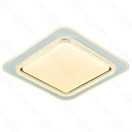 Plafon Metal Branco e Acrílico 50×7CM - Sindora DCX02332