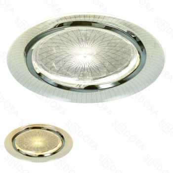 Plafon Metal Cromado e Acrílico 50CM – Sindora DCX02339