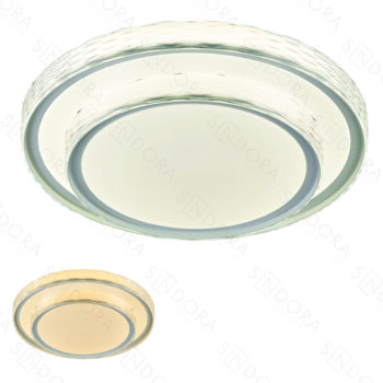 Plafon Metal Branco e Acrílico 40CM – Sindora DCX02349