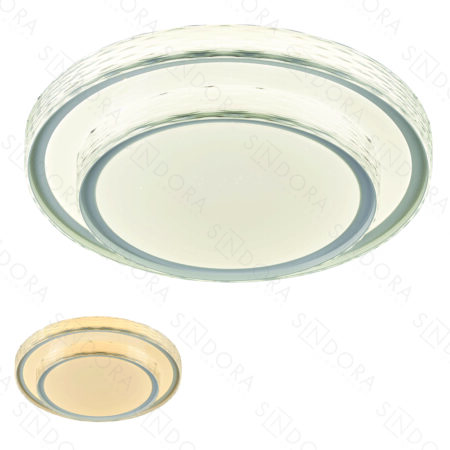 Plafon Metal Branco e Acrílico 40CM – Sindora DCX02349