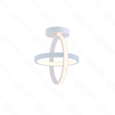 Plafon Alumínio Branco e Silicone 25×22CM – Sindora DCX03213