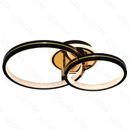 Plafon Metal Preto e Acrílico 30×40CM -Sindora DCX03292