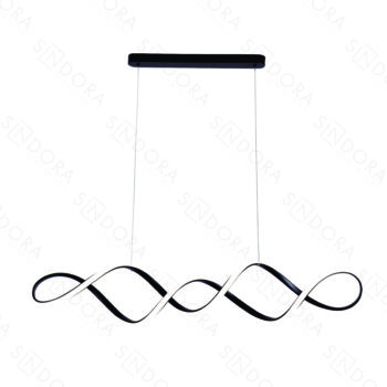 Pendente Metal Preto e Silicone 100x22x22CM – Sindora QD05320