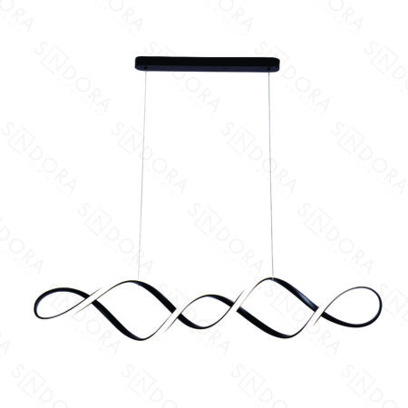 Pendente Metal Preto e Silicone 100x22x22CM – Sindora QD05320