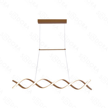 Pendente Metal Dourado e Silicone 16x90CM – Sindora QD05449