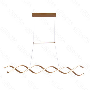 Pendente Metal Dourado e Silicone 16x110CM – Sindora QD05451