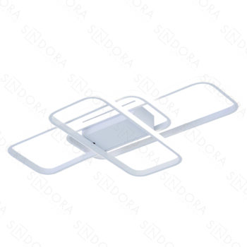 Plafon Alumínio Branco e Silicone 70×45CM – Sindora QX05325