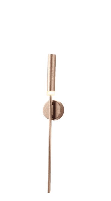 Arandela Metal Dourado Acrílico 10×65cm - Sindora DCB01139