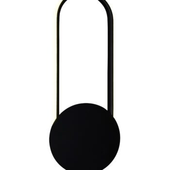 Arandela em Metal Preto com Acrílico 46x18x3CM - Sindora DCB015074