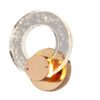 Arandela Metal Dourado e Cristal 15 cm – Sindora DCB02108