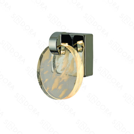 Arandela Metal Cromado e Cristal Nuvem 13×13 cm – Sindora DCB02192