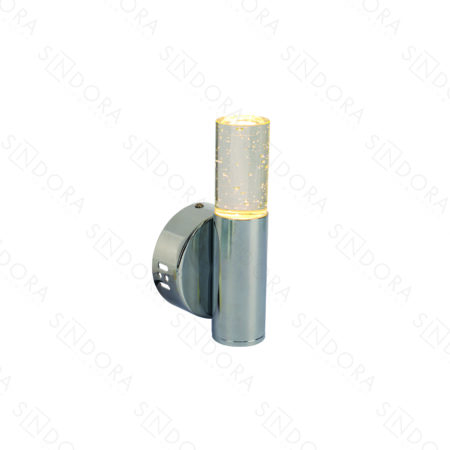Arandela Metal Cromado e Cristal 10×20 cm – Sindora DCB02225