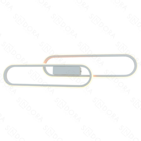 Arandela Metal Branco + Silicone 12×60CM – Sindora DCB03033