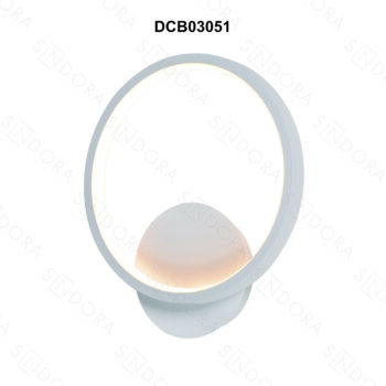 Arandela Metal Branco e Silicone 25×22 cm – Sindora DCB03051