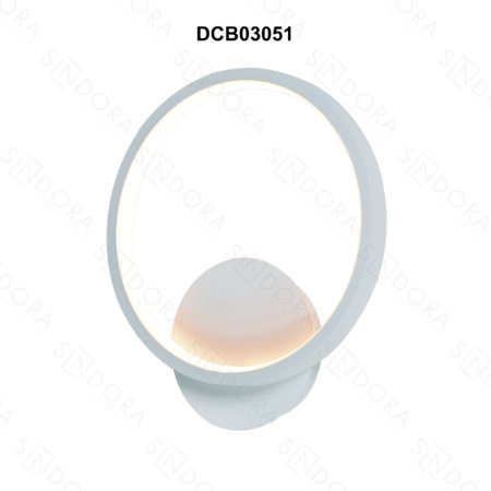 Arandela Metal Branco e Silicone 25×22 cm – Sindora DCB03051