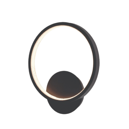 Arandela Metal Preto e Silicone 25×22 cm – DCB03052