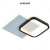 Arandela Metal Preto e Branco + Acrílico e Silicone 24x24cm - Sindora DCB03056