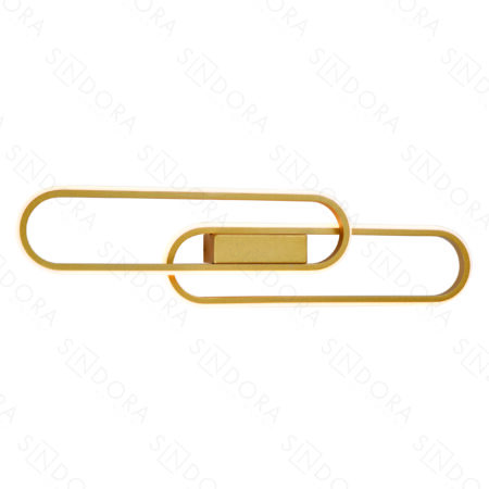Arandela Metal Dourado + Silicone 15×60CM – Sindora DCB03071