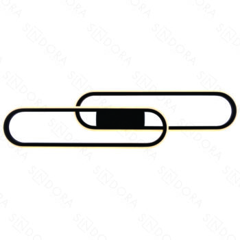 Arandela Metal Preto + Silicone 15×60CM – Sindora DCB03072