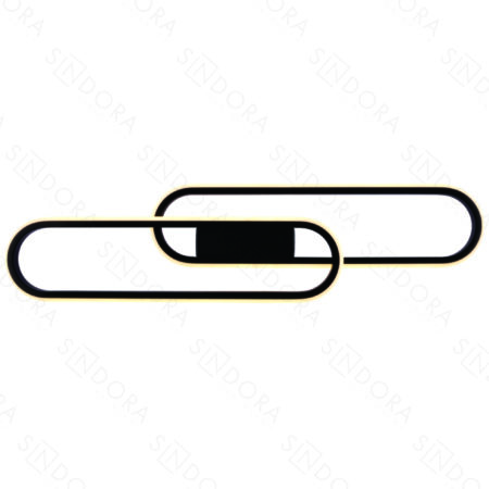 Arandela Metal Preto + Silicone 15×60CM – Sindora DCB03072