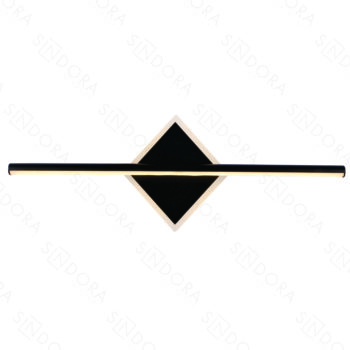 Arandela em Metal Preto com Silicone 20x60CM - Sindora DCB03075