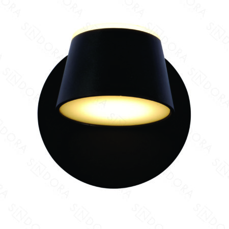 Arandela Metal Preto + Acrílico Luz Direta e Indireta 12×12CM – Sindora DCB03081 