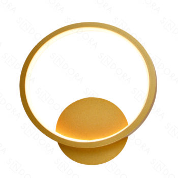 Arandela Metal Dourado e Silicone 22×24 cm – Sindora DCB03088