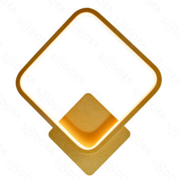 Arandela Metal Dourado e Silicone 28×32 cm – Sindora DCB03089