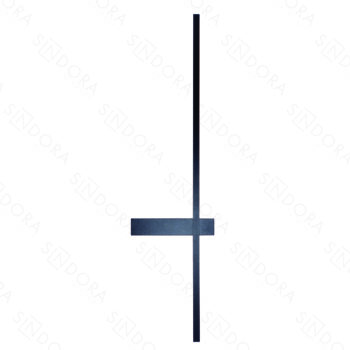 Arandela em Metal Preto com Silicone 80x20x3CM - Sindora DCB03137