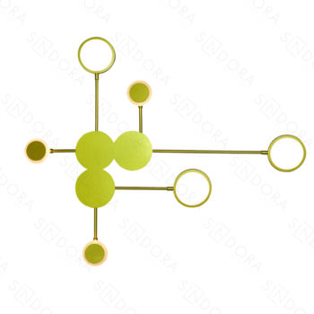 Arandela em Metal Dourado com Silicone 99x81x10CM - Sindora DCB03175