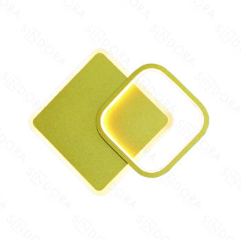 Arandela Metal Dourado + Silicone 22×24cm – Sindora DCB03192
