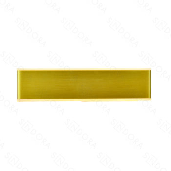 Arandela em Metal Escovado Dourado com Acrílico 31x7,5CM - Sindora DCB03232