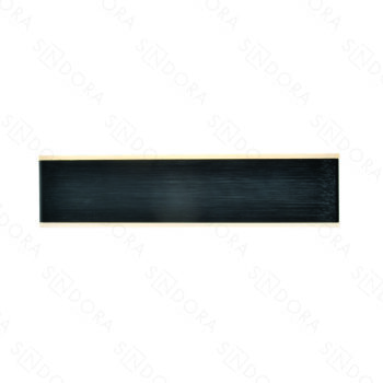 Arandela em Metal Escovado Preto com Acrílico 31x7,5CM - Sindora DCB03233