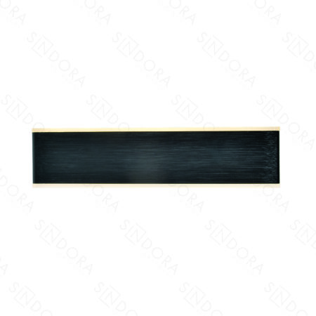 Arandela em Metal Escovado Preto com Acrílico 31x7,5CM - Sindora DCB03233