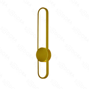 Arandela em Metal Dourado com Silicone 60x10CM - Sindora DCB03244