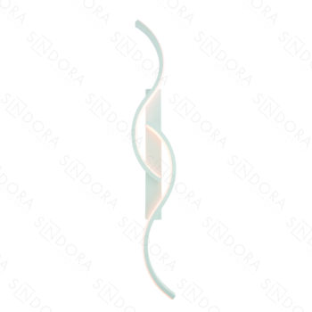 Arandela em Metal Branco com Silicone 74x11x5CM - Sindora DCB03266