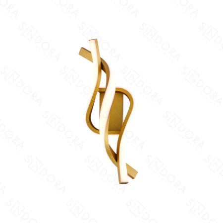 Arandela Alumínio Dourado + Silicone 35×14×13CM – Sindora DCB03267