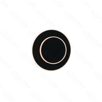Arandela Metal Preto Escovado + Acrílico Ângulo Ajustável 20cm – Sindora DCB03278 