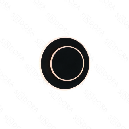 Arandela Metal Preto Escovado + Acrílico Ângulo Ajustável 20cm – Sindora DCB03278 