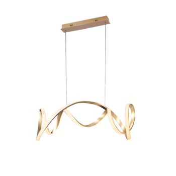 Pendente em Alumínio Dourado 100x21x120CM - Sindora DCD015051
