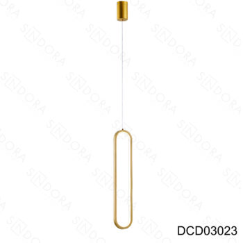 Pendente em Metal Dourado 60x10CM - Sindora DCD03023