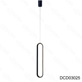 Pendente em Metal Preto 60x10CM - Sindora DCD03025