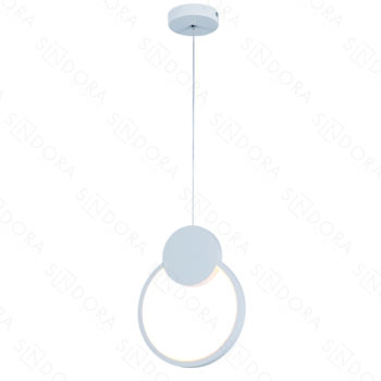 Pendente em Metal Branco com Silicone 26x20CM - Sindora DCD03097