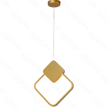 Pendente em Metal Dourado com Silicone 29x25,3CM - Sindora DCD03098