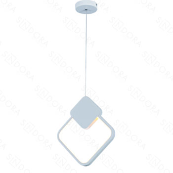 Pendente em Metal Branco com Silicone 29x25,3CM - Sindora DCD03100