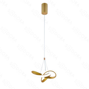 Pendente em Metal Dourado 20x18CM - Sindora DCD03217
