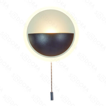 Arandela em Metal Preto com Acrílico 15CM - Sindora DCB03802