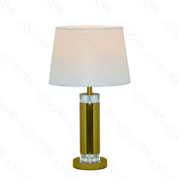 Abajur em Metal Bronze com Cristal 30x56CM - Sindora DCT00549