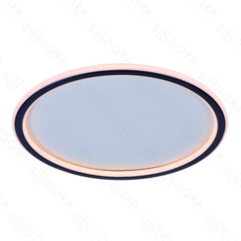 Plafon Metal Preto Silicone 40cm DCX03112